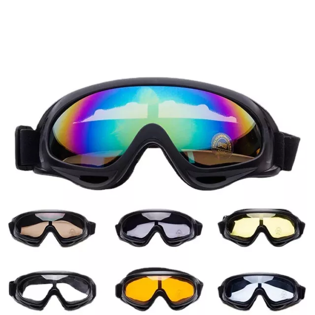 Lunettes de Ski Masques Snowboard,Motoneige Moto Lunettes Goggles Protection UV