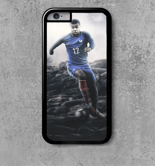 Coque IPhone PSG Kylian Mbappé Jaune - Modèles IPhone 4/5/6/7/8/X Etc. - Neuve En Plastique Rigide
