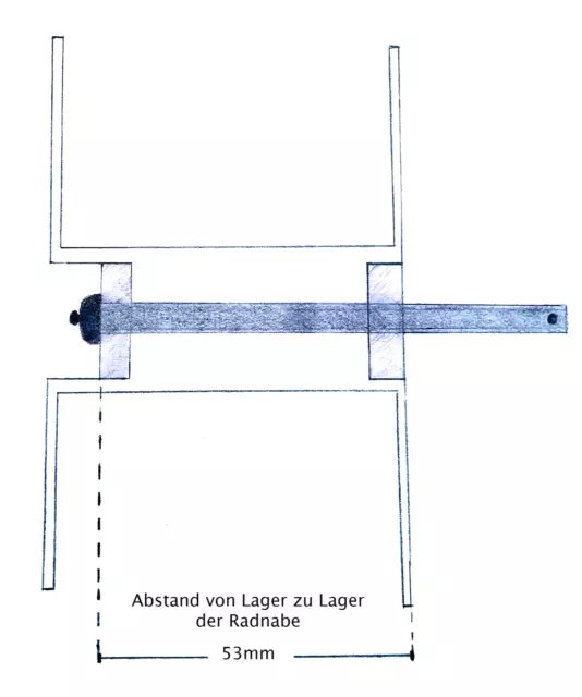 1 paar Rollstuhlräder 26x1  12,0 mm Radlager 2