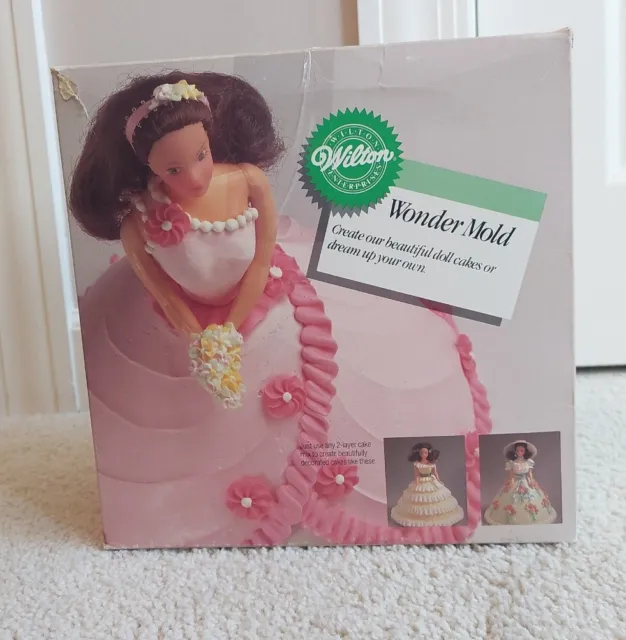 Vintage 1987 Wilton Wonder Mold Doll Cake Pan ~ New in Box