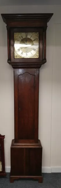 long case grandfather clock by Wn Staples of Odiham, North Hampshire