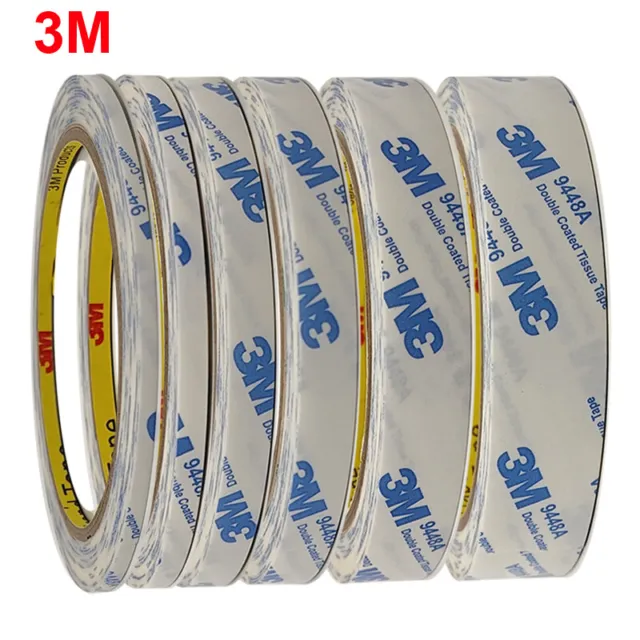 3M 9448 White Double Adhesive Tape Widely for LED LCD Panel Frame Bond Craft DIY
