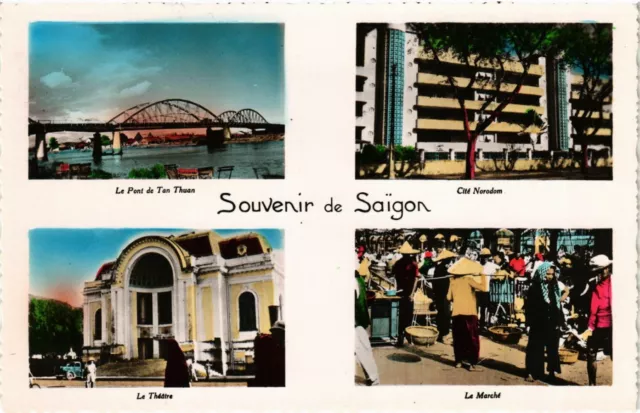 CPA AK VIETNAM INDOCHINA Souvenir de Saigon (957076)