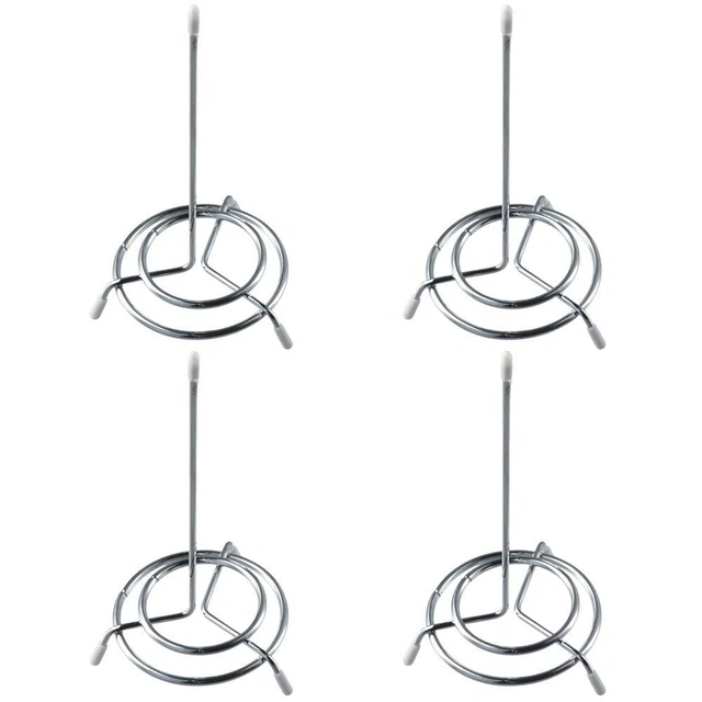 Fattura Forcella,4Porta Ricevute In Metallo Spike Asta Diritta Argento Biglietto Per Banconote Spike Check Desk Bill Clip Per Promemoria In Acciaio - 7