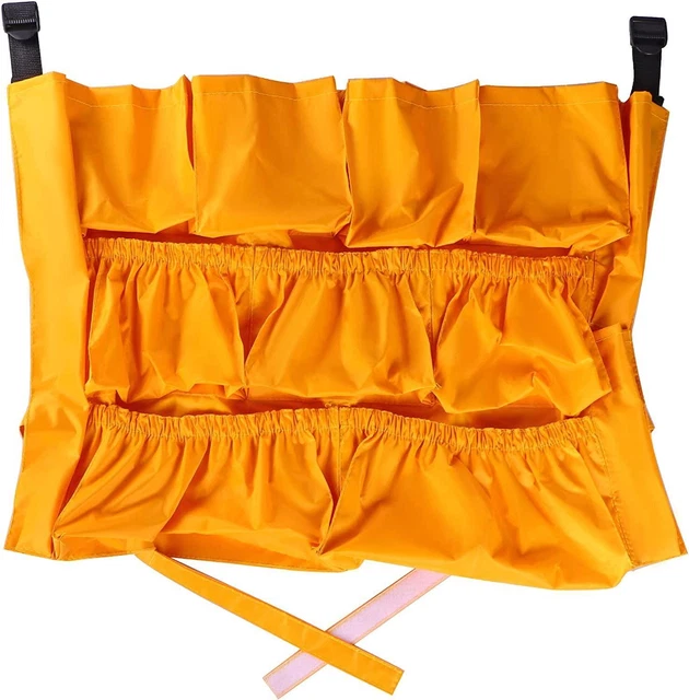 Moligou Trash Can Caddy Bag, 12 Pockets Garbage Bin Caddy Organizer for Cleaning