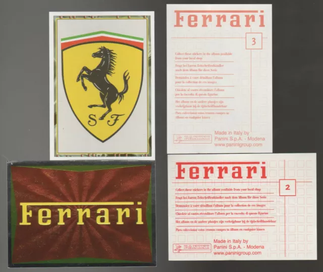 Edizioni Panini - Ferrari ( 2003 ) - LOGHI