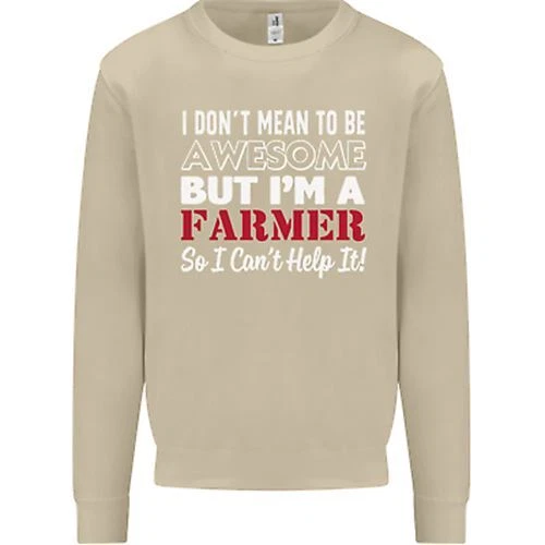 Felpa maglione da uomo I Dont Mean to Be but Im a Farmer Tractor 5