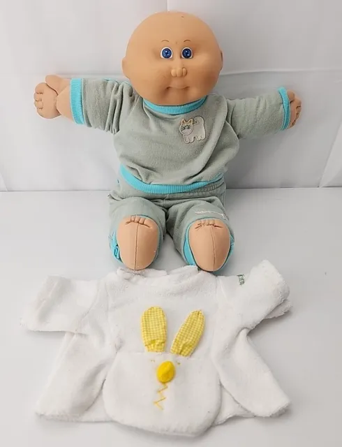 Vintage Cabbage Patch Kid Doll Lot 1978-1982 Baby Boy Bald Blue Eyes Coleco