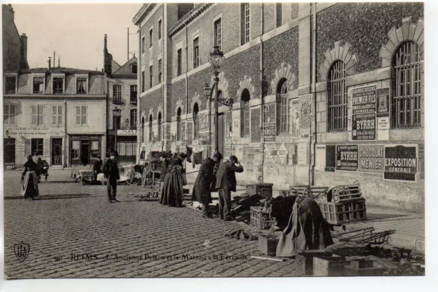 REIMS - Marne - CPA 51 - Théme Marché - Marché a la Ferraille - ancienne prison
