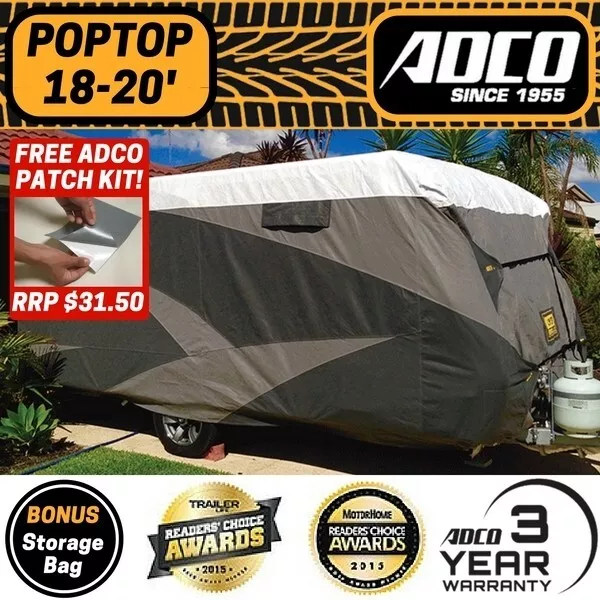 ADCO 18-20 ft Pop Top Cover OLEFIN HD Extended Top Version for Poptop Caravan
