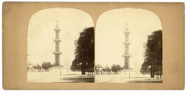 Stereo, France, Paris, Artesian well of Grenelle, avenue de Breteuil, circa 187