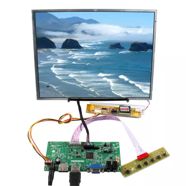 12.1inch 1024x768 TFT-LCD Display Module+HDMI DP VGA LCD Controller Board