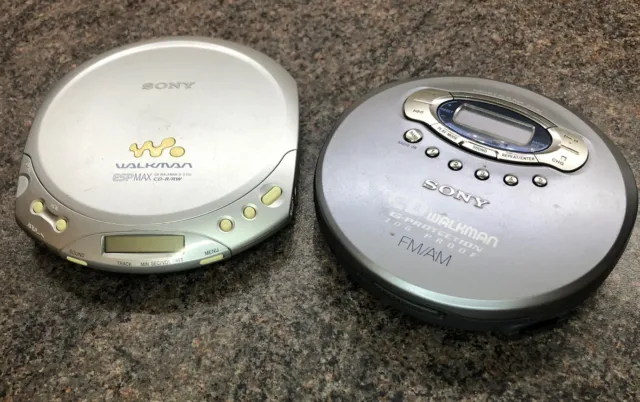 2x Sony Walkman CD Players D-E330 +  D-FJ61.