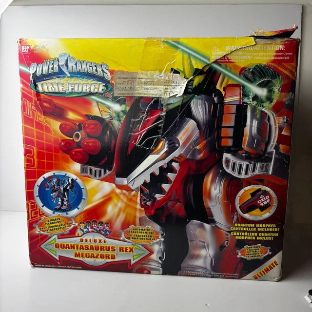 NIB megazord power rangers Deluxe quantasaurus rex New In Box