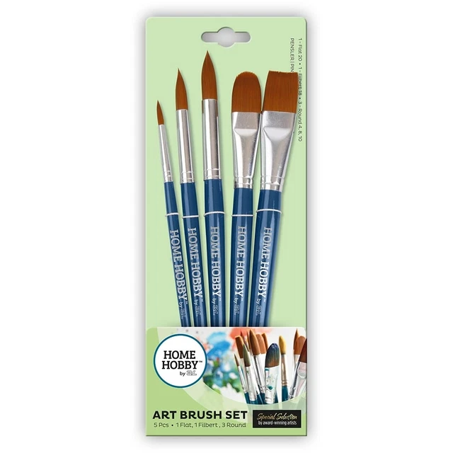 Sintetico Arte Pennello Set Acquerello Pittura Acrilica Alta Qualità 5 Spazzole