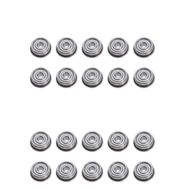 20 pezzi cuscinetti a sfere flangiate Micro Steel F623Z con 3x10x4 mm