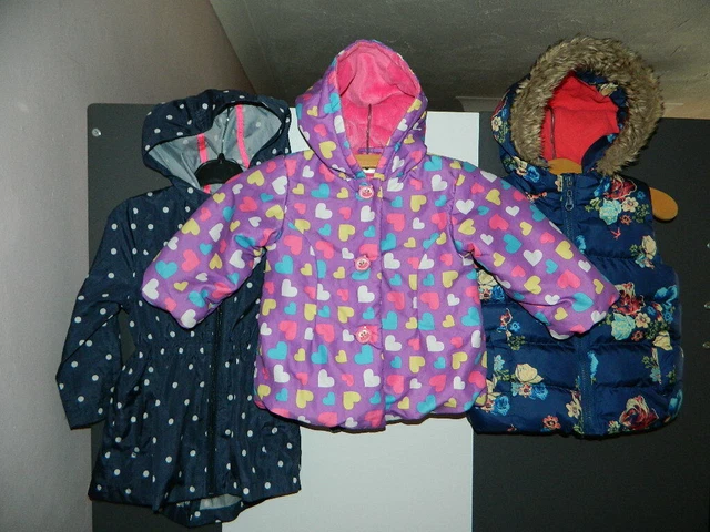 girls coat bundle job lot age 1-2 years