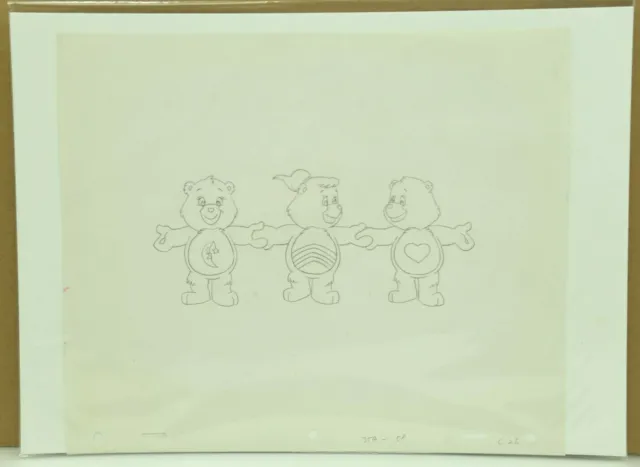 Care Bears: Original Animation Production Pencil Art Drawing Sketch (14-28)