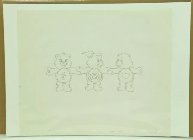 Care Bears: Original Animation Production Pencil Art Drawing Sketch (14-28)