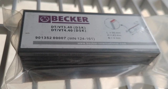 Carbon Vane 90135200007 WN124-161 for Becker Pump DT/T/VT3.40/4.40T3.41DSK 7 pcs