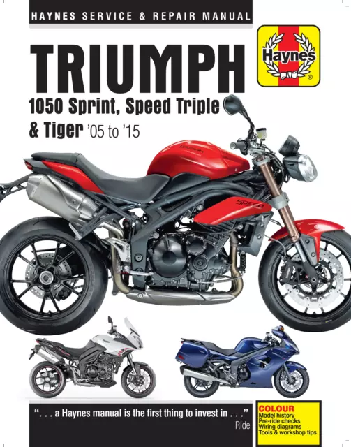 Haynes 4796 Manuale Di Officina Triumph Speed Triple 1050 R Abs 2013