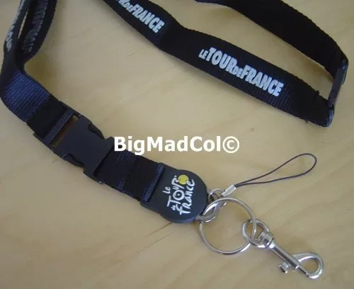 Official Genuine Le Tour de France Black Lanyard Reflective BNIW 3