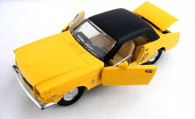 Superior Sunny Side Ford Mustang  Die Cast Car Model No. SS5719 Yellow Black