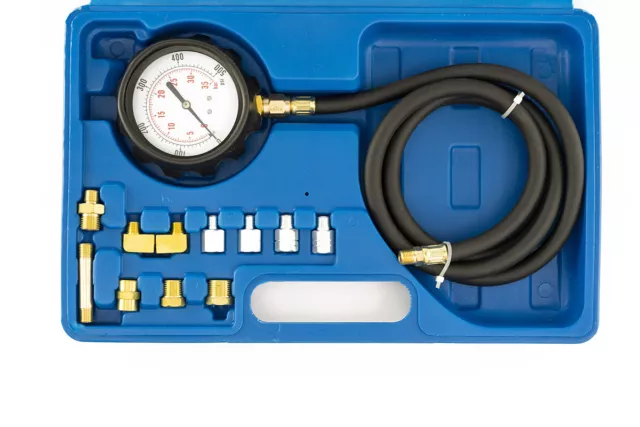SATRA Öldruckmessgerät Prüfwerkzeug Set Prüfmessgerät Diesel Benzin Auto Garage 2