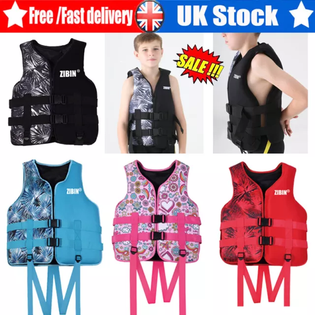 2023 Kid Adult Life Jackets Vest Ski Kayak Buoyancy Aid Sailing Swim Watersport