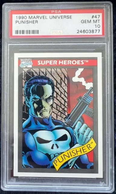 1St & Oldest Graded Psa 10 Gem-Mint 1990 Marvel Universe Punisher #47 Iconic