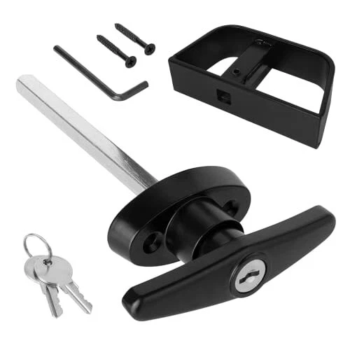 Shed Door Latch, 4.5" Stem Storage Barn Shed Door Lock, T-Handle Lock Kit wit...
