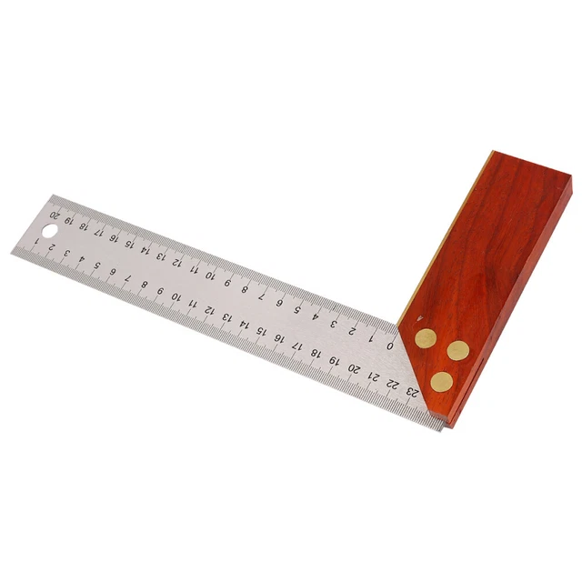 Regla angular de carpintería cuadrada de 90 grados 250 mm en forma de L