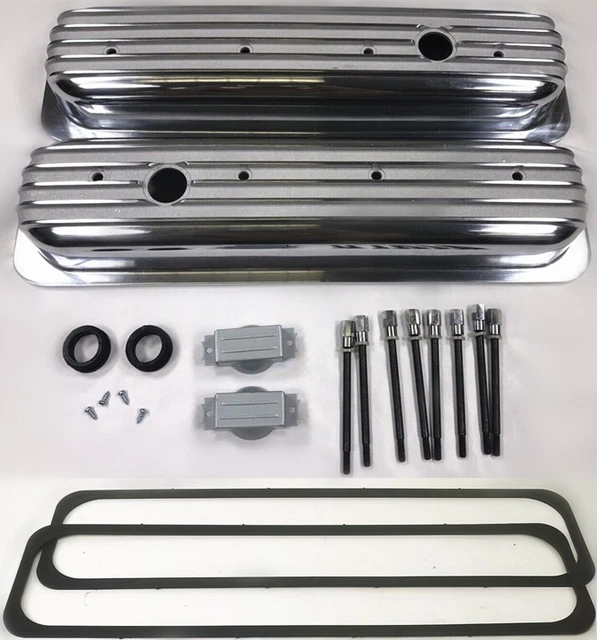 SVE Mustang Aluminum Short Valve Cover Kit - Polished | (86-93