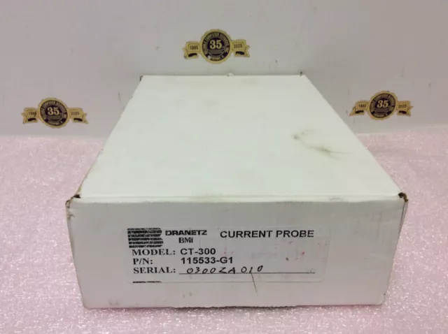 DRANETZ BMI Current Probe Model CT-300 P/N 115533-G1 300Amp 600Volt NEW in box