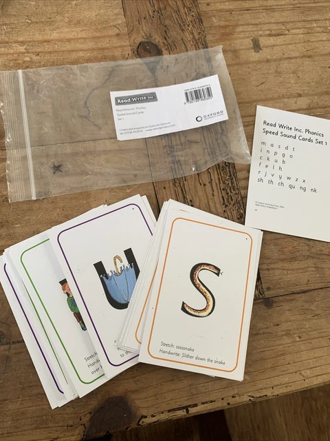 READ WRITE INC Phonics Speed Sound Card Set 1 £2.00 - PicClick UK