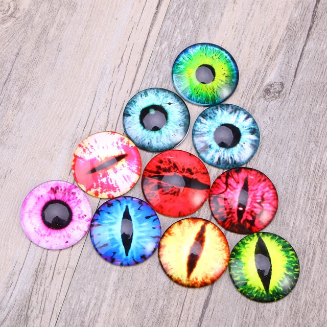 20 PCS Mosaikfliesen Ornament Handwerk Edelstein- Selbstgemacht Augen 3