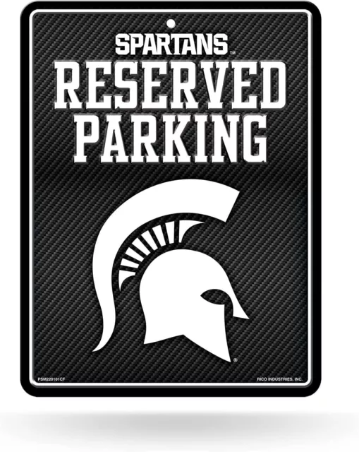 Michigan State University Spartans Metal Parking Novelty Wall Sign 8.5 x 11...