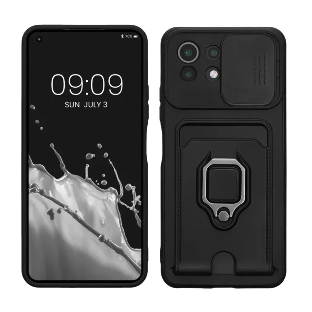 Funda para Xiaomi 11 Lite 5G NE Mi 11 Lite 5G con tapa para cámara y tarjetero