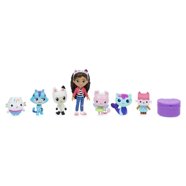 8PC GABBY'S DOLLHOUSE Deluxe Figure Character Accessory Set Kids