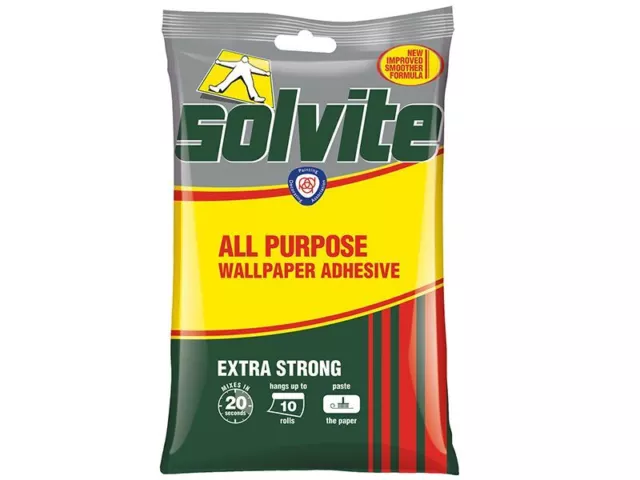 Solvite - Sachet de pâte de papier peint tout usage, 5 rouleaux