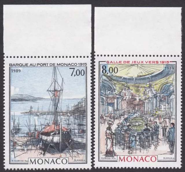 Principauté de Monaco  Timbre  neuf** N° 1696-1697  / 1989