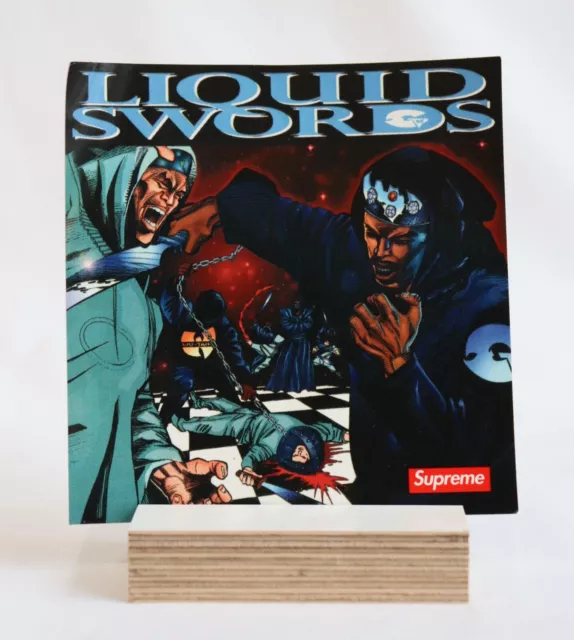 Supreme Liquid Swords Sticker FW18 New GZA Rapper Hip-Hop Wu-Tang Clan