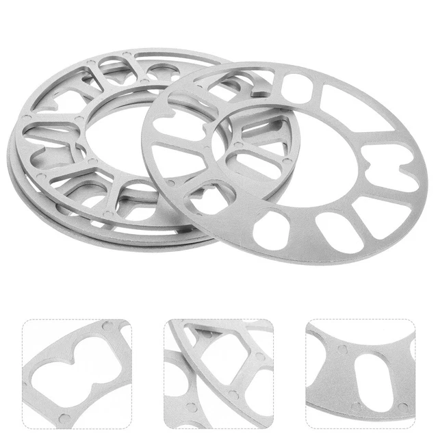 4 pz distanziatori ruote 3 mm piastra in lega alluminio 4 e 5 borchie per autocarro