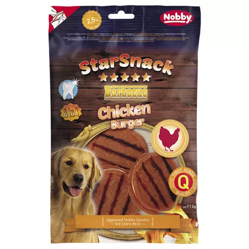 Nobby Starsnack Poulet Burger 113 G, Friandise pour Chien, Neuf