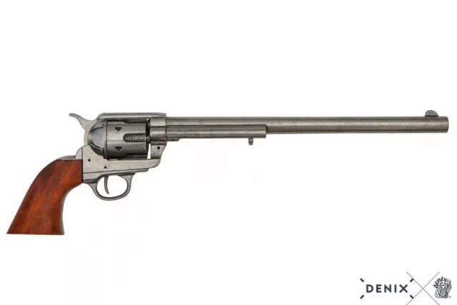 Revolver Cal .45 Peacemaker 12 ” USA 1873 reenactor in metallo e legno Denix 46
