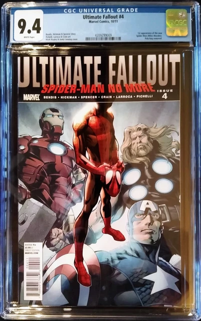 Ultimate Fallout #4 CGC 9.4 1st NEW SPIDER-MAN Miles Morales 1st Print AMAZING!