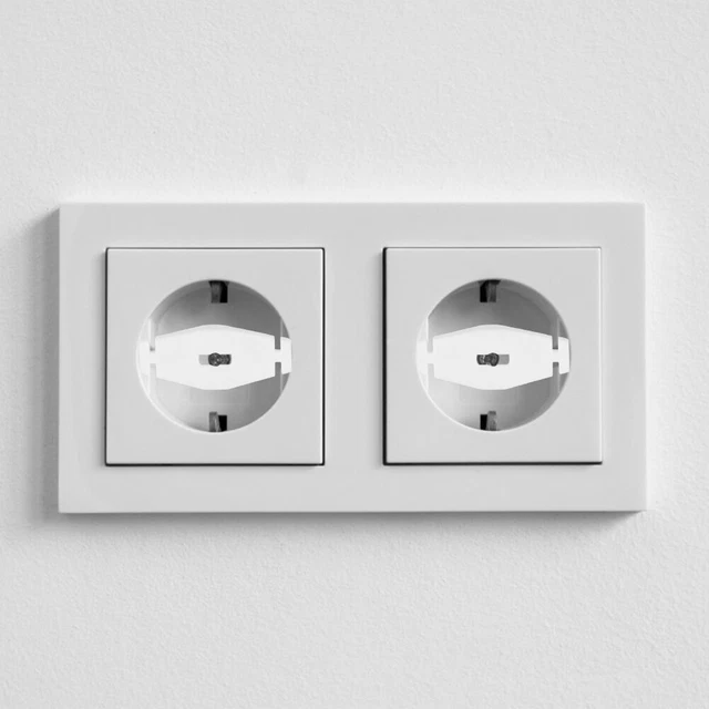 Non-Toxic Outlet Plug Protector Anti-Electric Outlet Plug Cover 50PCS