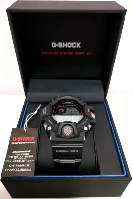 CASIO G-SHOCK GW-9400J-1JF Master of G RANGEMAN Triple Sensor ver.3 Black Watch