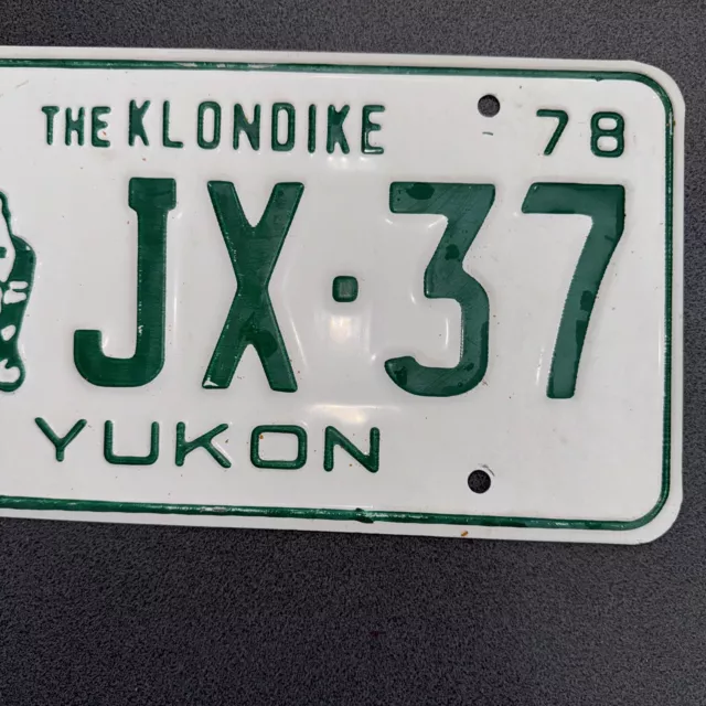 USA Nummernschild Yucon 1978 US License Plate Autokennzeichen Vintage 3