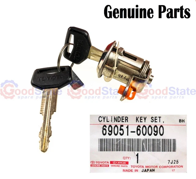GENUINE LANDCRUISER 70 75 Series HZJ FZJ Front RH Door Lock Barrel Key ...